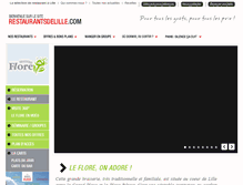 Tablet Screenshot of flore.restaurantsdelille.com